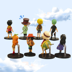 Set de 8 Figuras de <span class=keywords><strong>Anime</strong></span> Japonés, Muñecos de Dibujos Animados de Luffy, Aissa, Bo, Solona, Mei y Robin, Adornos de Juguete - Product Image 5
