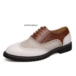 Chaussures habillées en cuir à lacets pointues pour hommes, style italien de luxe, collection 2025 – Nouveauté tendance - Product Image 5