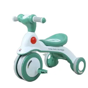 2024 Venta caliente bicicleta nueva moda 2-6 años triciclos para niños con toldo y mango de empuje triciclo niños bebé