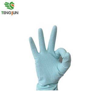 Guantes de Látex Azules de Grosor Medio y Largos para Limpieza del Hogar, Jardinería, Lavado y Cuidado de Mascotas - Product Image 3