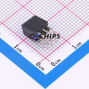 XDM200-2-03-W-6.35-G0 Pin Socket Bent Lead Through Hole,P=2mm Connector 2x3P 2mm Square Hole Right Angle Insert - Product Image 2