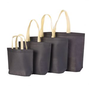 Bolsa de tela no tejida en stock con asa superior biselada para ropa, publicidad, regalos y compras, con logo impreso - Product Image 5