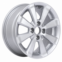 Jante en alliage d'aluminium forgé 8 branches 4 trous finition argent logo personnalisé 16-22 pouces 5x114.3