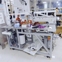 Machines à coudre manuelles programmables pour chemises, vestes et uniformes avec système de contrôle PLC, point invisible, neuves