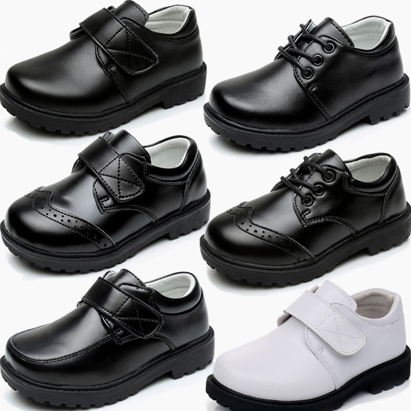 new children shoes leather shoes black elementary school performance dress shoes for boys for girls