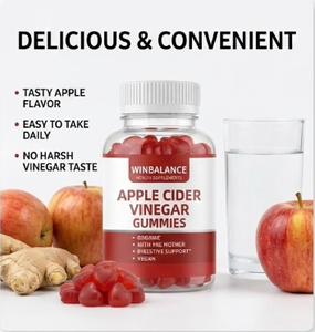 Gummies au vinaigre de cidre de pomme sans sucre, céto, à base de pectine, halal, végétalien, sans OGM, soutien à la perte de poids, oursons ACV - Product Image 3