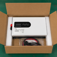 Convertisseur de puissance à onde sinusoïdale pure HOULI 10000W Peak, 12V 24V 48V DC vers AC 220V, hors réseau, pour la maison, alimentation solaire de secours
