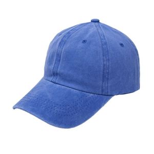 Gorra de béisbol de mezclilla desgastada en 21 colores, gorras lisas personalizadas con efecto blanqueado, gorras sin estructura con acabado stone washed. - Product Image 4