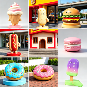 Sculpture en FRP <span class=keywords><strong>de</strong></span> 3 ours empilés en forme <span class=keywords><strong>de</strong></span> biscuits <span class=keywords><strong>aux</strong></span> <span class=keywords><strong>pépites</strong></span> <span class=keywords><strong>de</strong></span> <span class=keywords><strong>chocolat</strong></span> F028, décoration <span class=keywords><strong>de</strong></span> devanture <span class=keywords><strong>de</strong></span> boulangerie, résistante à la corrosion, statue géante <span class=keywords><strong>de</strong></span> biscuit personnalisée - Product Image 6