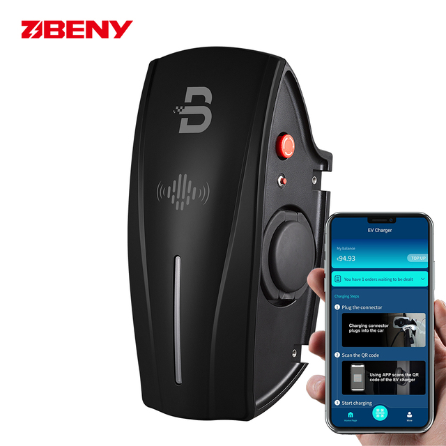 BENY 22KW 32a Ev Car Charger App Type2 400v 3-phase Wall-mounted Charging Stations With 3 Year Warranty