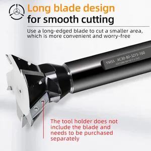 Dovetail Slotting Cutter YW55 Degree 60 Dovetail Slotting Cutter Bar With XC30 Blade Large Deep Slotting Cutter