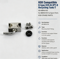 Pièces détachées KGK compatibles avec le réservoir de recyclage de type K CCS-R/JPT-D KB-BKK6150 Cij, pièces détachées KGK
