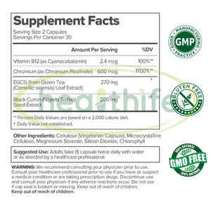 ओम वेगन महिलाओं के चयापचय समर्थन वयस्कों के लिए स्वस्थ हर्बल सप्लीमेंट - Product Image 5