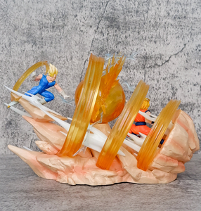 Hcengtriz 17cm Super Saiyan <span class=keywords><strong>Goku</strong></span> <span class=keywords><strong>Vs</strong></span> <span class=keywords><strong>Vegeta</strong></span> para Anime PVC juguete de dibujos animados modelo estatua colección - Product Image 5