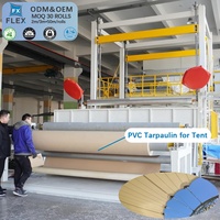 Membrane architecturale en tissu enduit de PVC tissé imprimé imperméable FLFX pour couverture de toit de complexe sportif