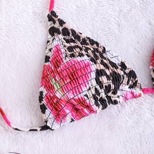 Maillot de bain une pièce imprimé style tablier à nouer pour femme, en Spandex/Polyester, haute élasticité - Product Image 4