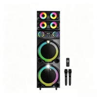 Sistema de Altavoces Subwoofer de Gran Formato, Modelo Destacado, con Luz RGB Multianillo, Emparejamiento TWS BT 5.3, para Fiestas al Aire Libre en el Patio Trasero