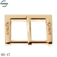 Ceinture pour homme plaquée or avec sangles réglables et boucles en alliage de zinc pour sacs à main et bagages