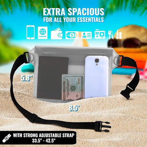 Waterproof Waist <b>Bag</b> Dry Pouch with Adjustable Strap Transparent Phone Holder for Swimming Beach Kayaking Boating Water Sports - Product Image 2