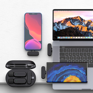 Mini micrófono Lavalier inalámbrico de 2,4G para estudio en vivo al aire libre transfronterizo para Bluetooth tipo de reducción de ruido omnidireccional - Product Image 4