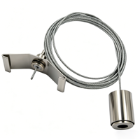 Kit de pince à câble suspendu pour lampe LED du fournisseur professionnel comprenant une suspension pour panneau lumineux LED et des clips de câble