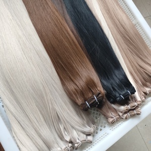 Extensiones de cabello humano Jasmine Beauty, trama de máquina, 100 gramos, extensiones de cabello humano con doble trama. - Product Image 3