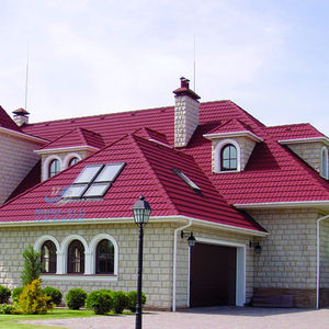 Écologique Économie D'énergie Ignifuge <span class=keywords><strong>Pierre</strong></span> Puce Feuilles De Toiture En Métal Tuiles Plates En Gros En Vrac - Product Image 4