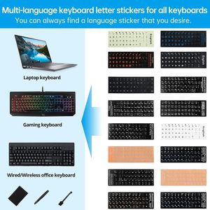 Tỏa Sáng Vào Ban Đêm Bàn Phím Sticker [4 Trong 1] Sáng Thay Thế Tiếng Anh Thư Bàn Phím Cho Máy Tính Xách Tay, Máy Tính Để Bàn & Máy Tính Xách Tay - Product Image 6