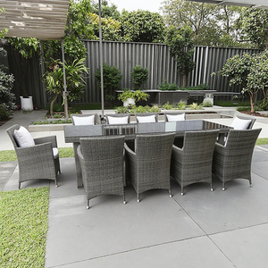 Sang trọng ngoài trời Vườn giải trí Patio biệt thự ban công mây <span class=keywords><strong>wicker</strong></span> khách sạn nhà hàng ăn uống Bộ bàn - Product Image 3