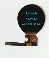 Écran LCD SOLOMON 1,45 pouces TFT IPS 412*412 circulaire QSPI 450cd/ pour objets connectés intelligents et poupées interactives IA -20°C