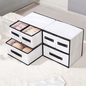 Caja de Almacenamiento Plegable de Tela No Tejida de 3 Capas, Organizador de Armario para Ropa, Cajones, Ropa Interior, Calcetines, Contenedores Cúbicos para Armario - Product Image 5