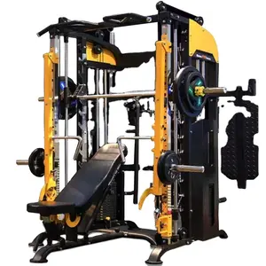 Widely-used Commercial Use Smith Machine Equipment Functional With Trainer Cable Machine MND-C90 Power Cage For Sale Price