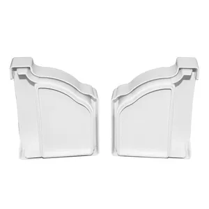 Capuchon d'extrémité d'arrêt de gouttière en <span class=keywords><strong>Pvc</strong></span> de qualité supérieure 5.2 pouces raccord de tuyau système de toit raccord de gouttière en plastique - Product Image 1