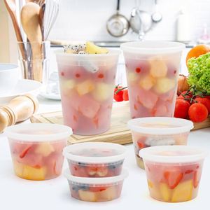 Disposable Soup Containers & <b>Lids</b> 48-Piece Set 8oz/16oz/32oz Leakproof BPA Free <b>Microwave</b> Freezer Dishwasher Safe - Product Image 2