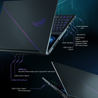 Ordinateur Portable Gaming Professionnel ROG Zephyrus16 DUO Double Écran 90Wh Haute Capacité 16 Go DDR5 1 To