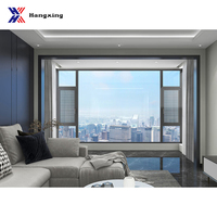 Ventanas Residenciales de Aluminio con Marco Abatible, Diseño Moderno, Doble Acristalamiento, Color Personalizado