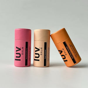Tube en carton esthétique, écologique et fait main, de couleur pastel, avec impression quadricolore pour une beauté contemporaine - Product Image 4