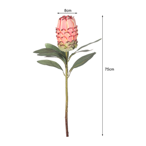 Oh Arts Venta caliente Artificial Protea Venta al por mayor Flores de plástico Queen Protea para Navidad Boda Home Party Decor - Product Image 3