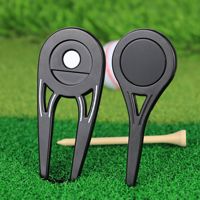 Outil multifonction à pointe unique, outil de réparation de divots de golf, outil de réparation de marques de pitch de golf, outils de réparation de divots de golf, vente chaude