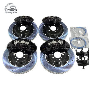 Kit de Caliper de Freno de 4/6 Pistones de Ajuste Directo con Rotor Ranurado de 355 mm para <span class=keywords><strong>Honda</strong></span> Civic Type <span class=keywords><strong>R</strong></span>, Accord, CRV, Fit, Acura Integra, TLX, Ruedas de 17 y 18 Pulgadas - Product Image 1