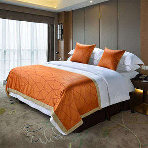 Five Stars Hotel Using Jacquard Design 50*210cm 100 Polyester <strong>Bed</strong> <strong>Runner</strong> - Product Image 5