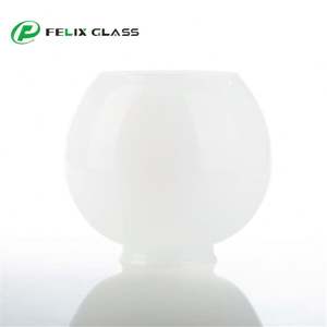 Abat-jour en verre cylindrique blanc opale de haute qualité, fabriqué à la main, écologique, design industriel moderne, couvre-lampes d'intérieur - Product Image 4