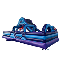 Parcours d'obstacles gonflable commercial Lilo et S Titch Carton Kid Jumping Castle avec toboggan Combo Bouncy Castle House Playground