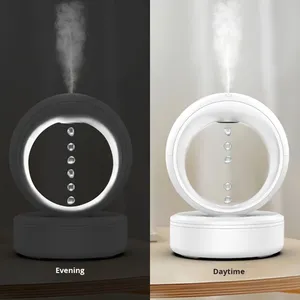 Nouveau diffuseur d'arômes anti-gravité à gouttelettes d'eau inversées, grand volume de brume, peut ajouter des huiles essentielles, lumière d'ambiance, pulvérisation silencieuse, en plastique - Product Image 4
