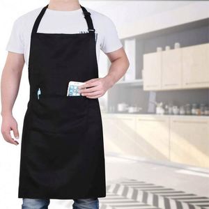 Tabliers de cuisine sans manches réutilisables en coton imperméable, prix d'usine en gros, avec logo personnalisé imprimé pour le nettoyage - Product Image 3