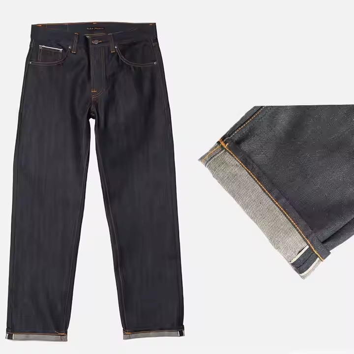【DISCERNMENT】Semi-Wide Fit Indigo Denim Pants Denim Wide Leg Pant - Dark Indigo – Universal Standard