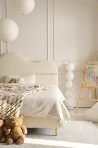 Новейший дизайн кровать кожаная платформа мягкая Современная Золотая роскошная кровать couc дизайн полный комплект спальни - Product Image 5