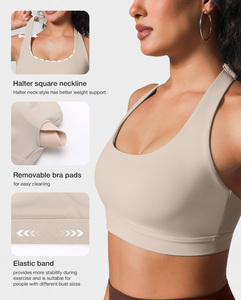 Reggiseno Sportivo Traspirante Vractive con Logo Personalizzato, Spalline Rimovibili, Supporto Medio, Fascia Elastica per Yoga e Palestra - Product Image 2