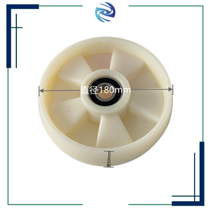 Ruote di carico in <span class=keywords><strong>Nylon</strong></span> con Jack per Pallet di diverse dimensioni disponibili ruote per carrelli elevatori coppia con cuscinetti 6204 - Product Image 3