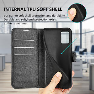 <span class=keywords><strong>Funda</strong></span> de cuero Pu con tapa para teléfono <span class=keywords><strong>TCL</strong></span> 10 Pro <span class=keywords><strong>305i</strong></span> 303, billetera con ranura para tarjetas - Product Image 4